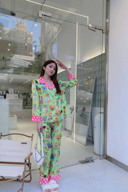 Amora™ Sanatsal İllüstrasyon Pijama Takımı
