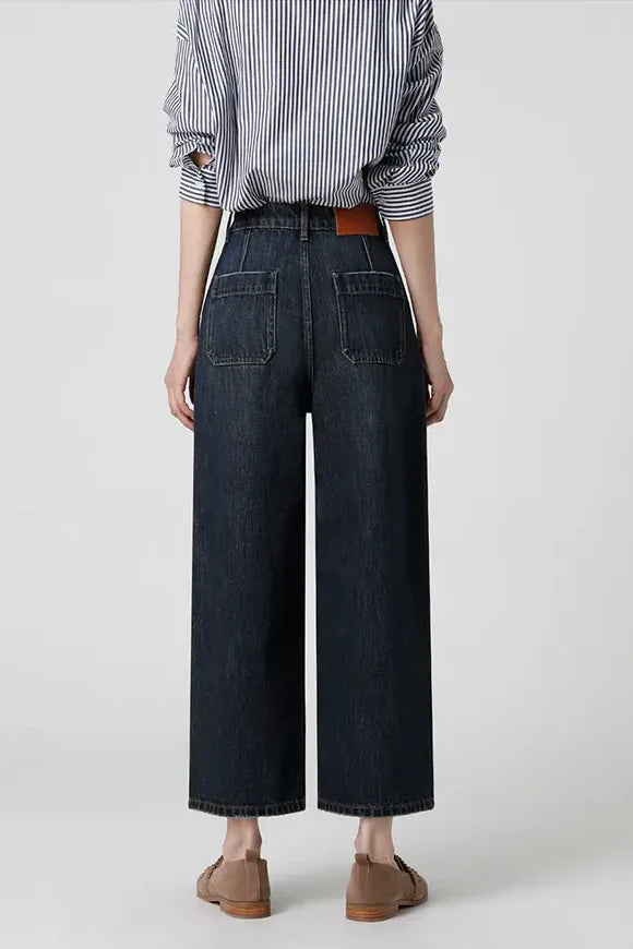 Amora™ Eski Para Vintage Düz Jeanler