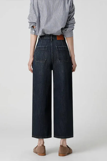 Amora™ Eski Para Vintage Düz Jeanler