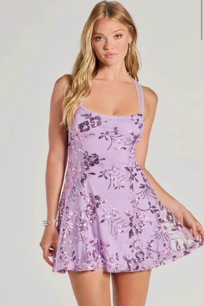 Amora™ Glam Night Sequin Slip Mini Dress