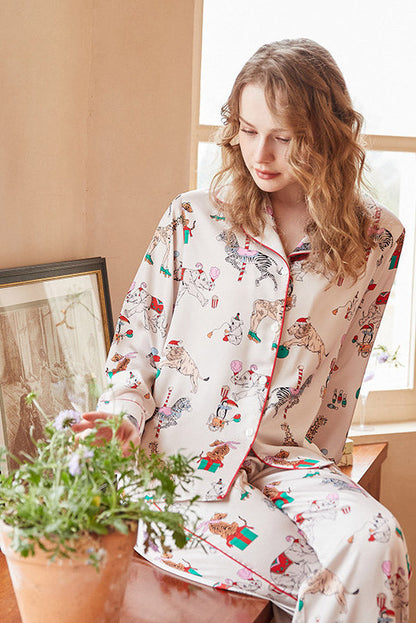 Amora™ Sirk Baskılı Pijama Takımı