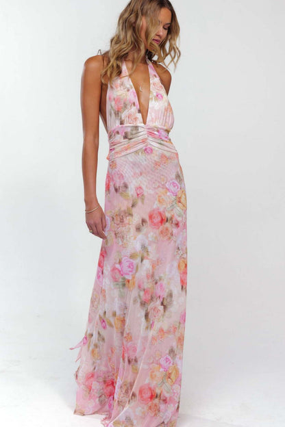 Amora™ Camoni Polka Dot Diary Maxi Dress