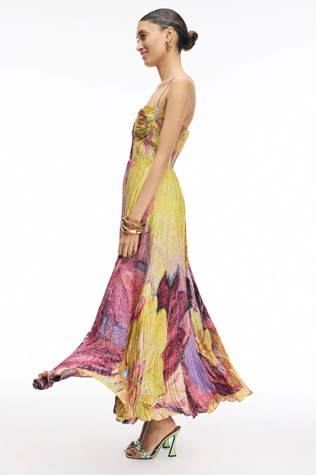 Amora™ Kiara Multicolored Ikat Print Maxi Dress