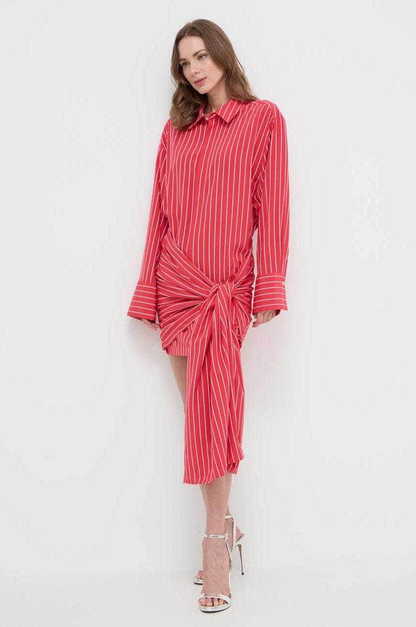 Amora™ Ella Long Sleeve Striped Mini Dress