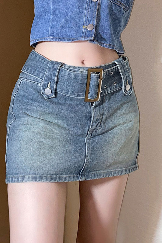 Amora™ Kısa Kot Etek Pantolon