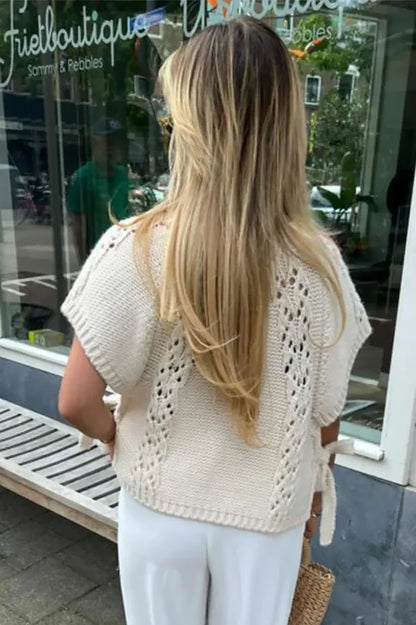 Amora™ Örme Bağcıklı İçi Boş Kadın Kazak