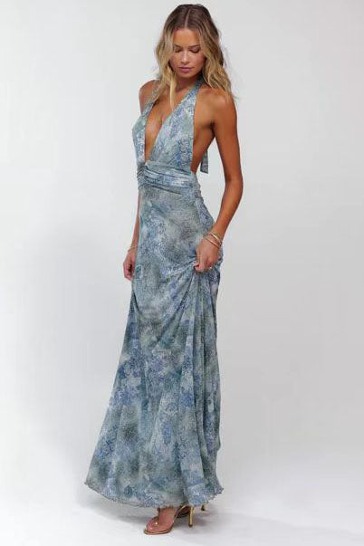 Amora™ Camoni Polka Dot Diary Maxi Dress