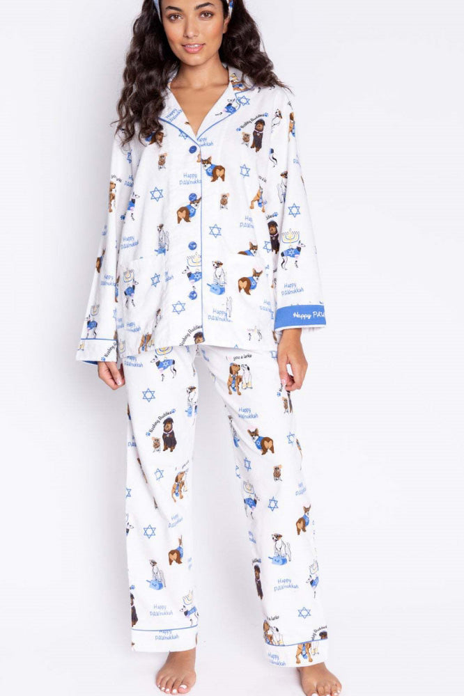 Amora™ Sevimli Köpek Baskılı Pijama Takımı