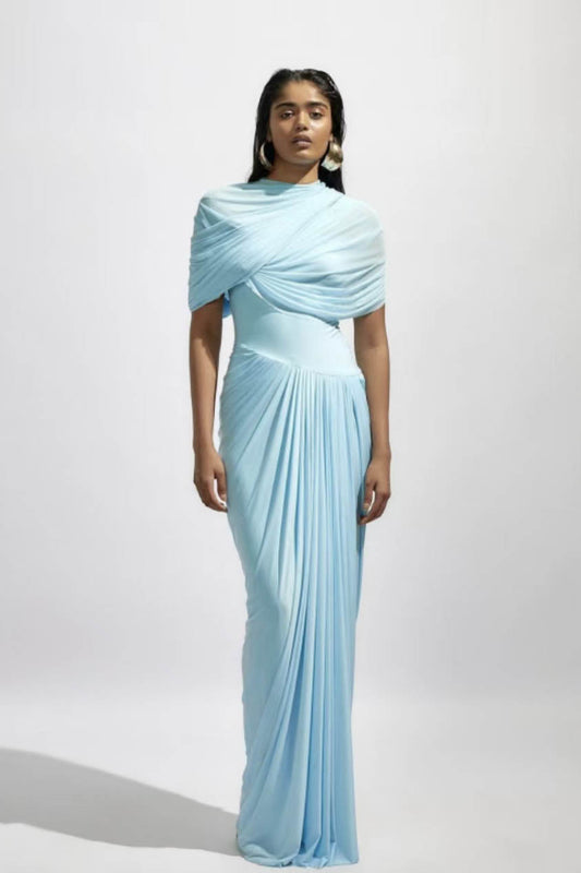 Amora™ Cloud Drape Ruched Wrap Maxi Dress
