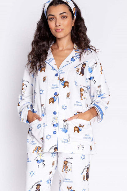 Amora™ Sevimli Köpek Baskılı Pijama Takımı