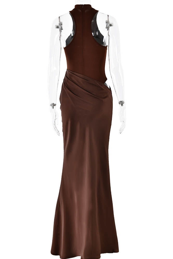 Amora™ Panelled Cutout Bodycon Dress
