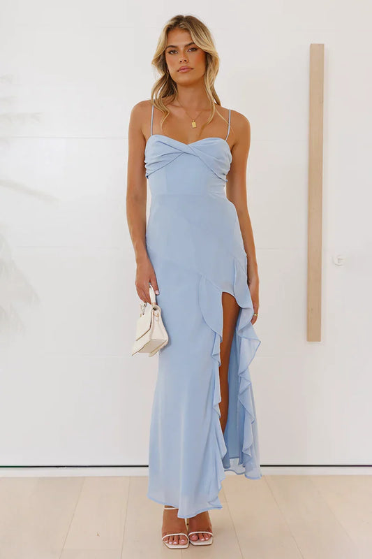 Amora™ Kiyah Midi Elbise - Mavi