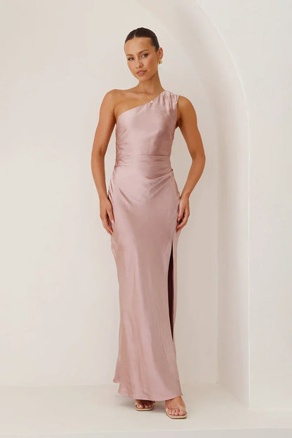 Amora™ Victoria Uzun Elbise - Toz Pembe