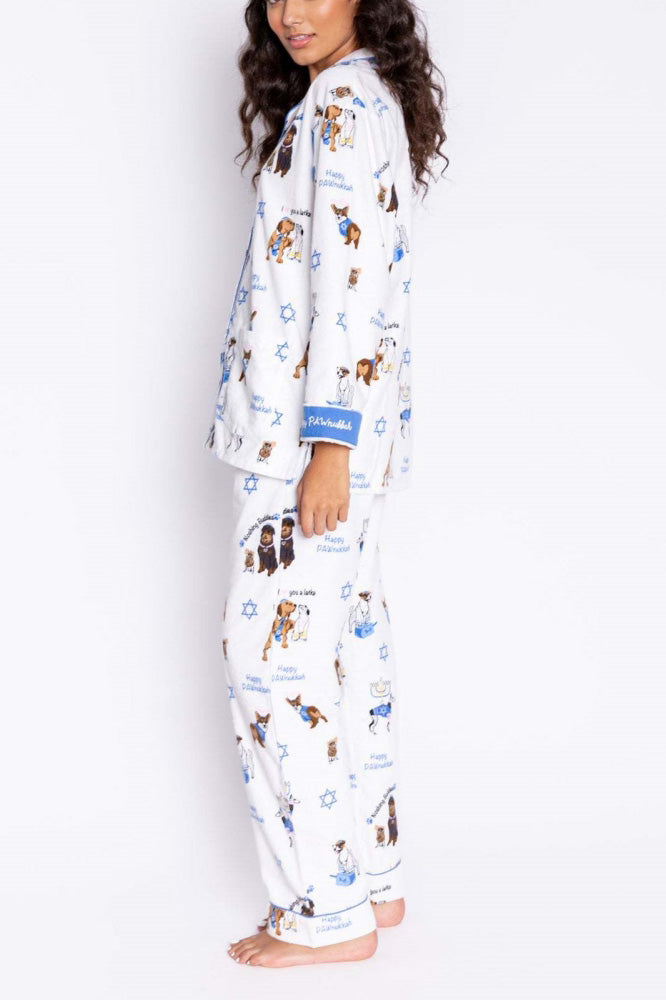 Amora™ Sevimli Köpek Baskılı Pijama Takımı