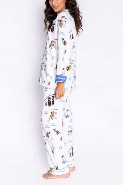 Amora™ Sevimli Köpek Baskılı Pijama Takımı