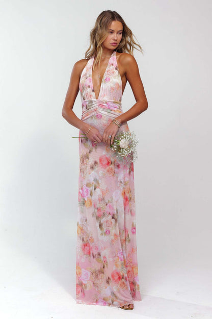 Amora™ Camoni Polka Dot Diary Maxi Dress