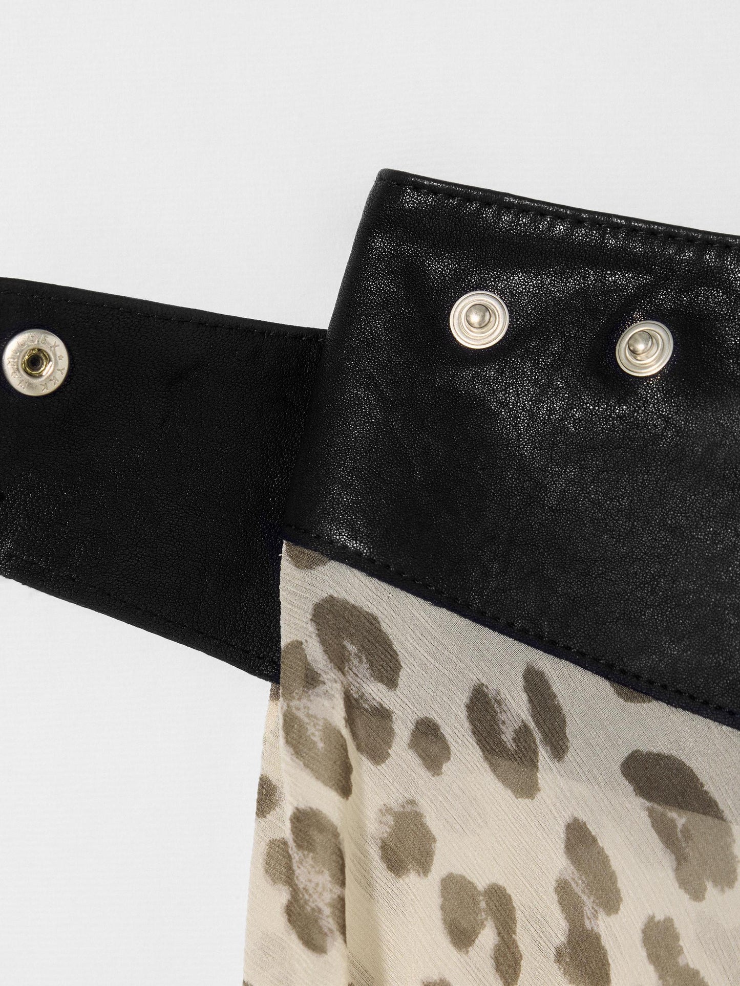 Amora™ Leopard Print Irregular Mini Skirt