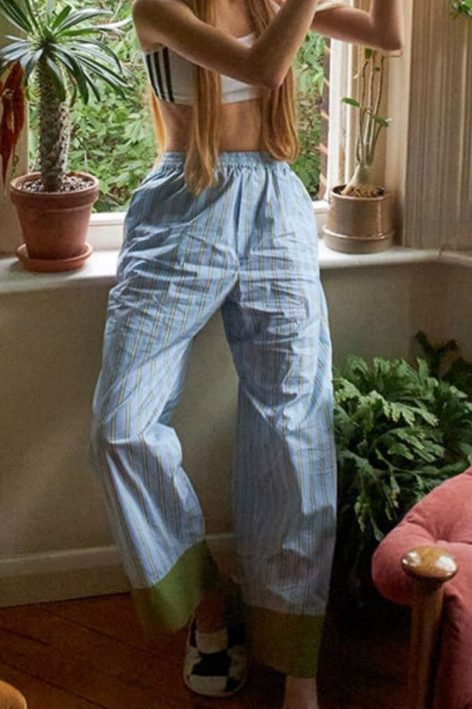 Amora™ Çizgili Renk Bloklu Pijama Takımı