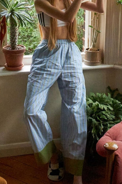 Amora™ Çizgili Renk Bloklu Pijama Takımı