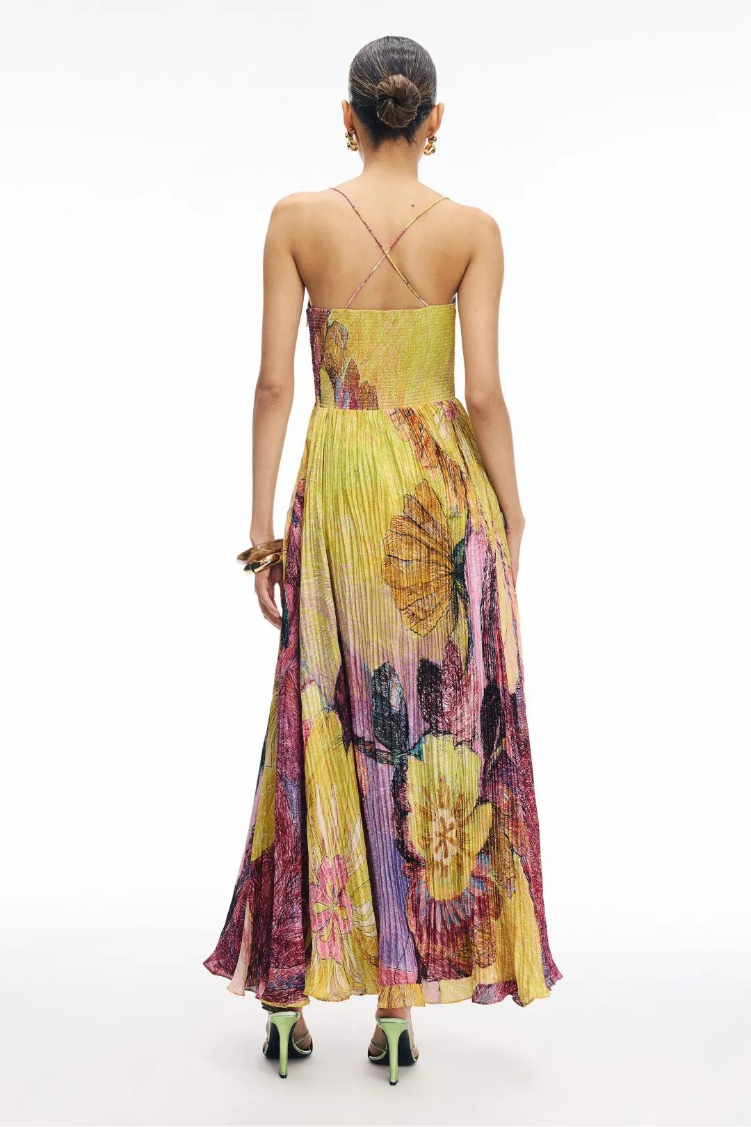 Amora™ Kiara Multicolored Ikat Print Maxi Dress