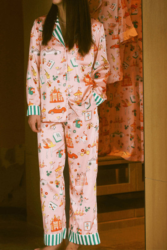 Amora™ Lüks Mahjong Kraliçe Pijama Seti