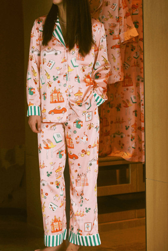 Amora™ Lüks Mahjong Kraliçe Pijama Seti