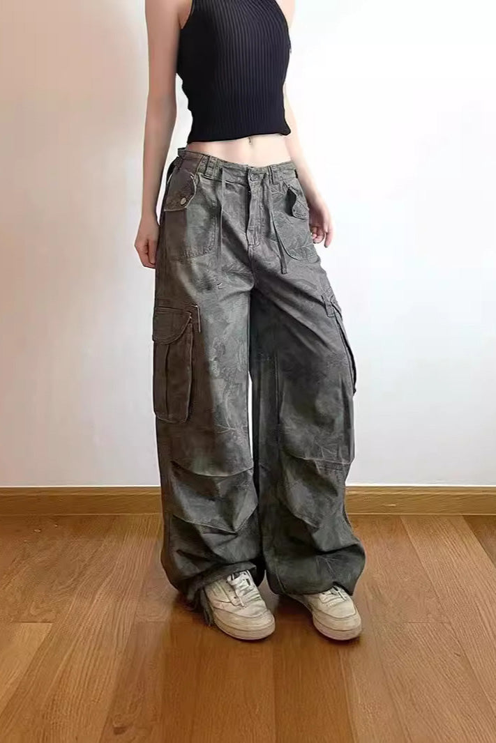 Amora™ Zayıflatıcı Kamuflaj Kargo Kot Pantolon