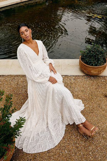 Amora™ Allegory Elsa Cream Maxi Dress