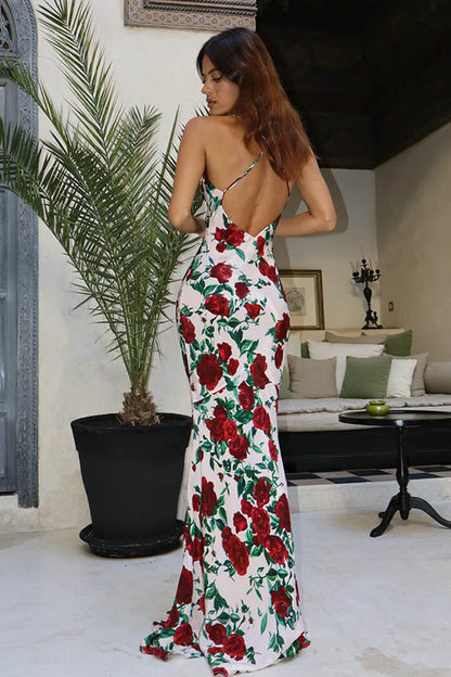 Amora™ Whispers of Spring – Floral V-Neck Dress
