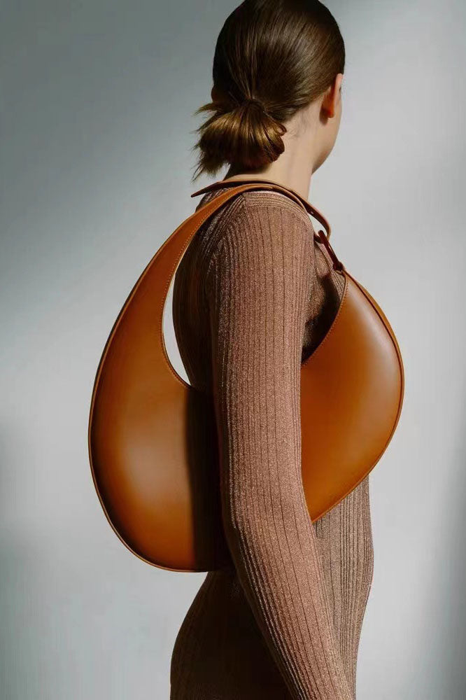 Amora™ Italian Niche Design Crescent Hobo Shoulder Bag