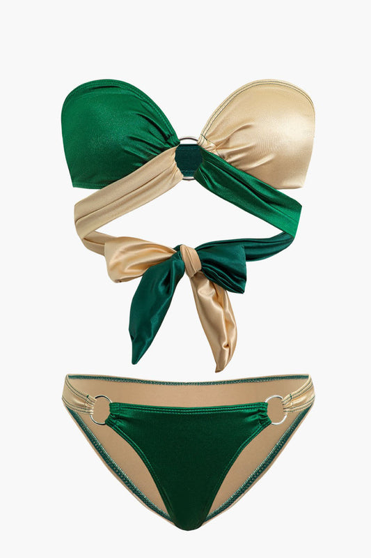 Amora™ Kontrast Düğümlü Bikini Seti