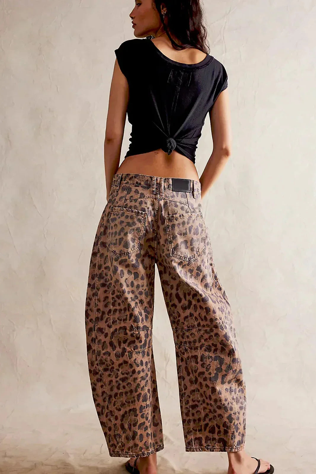 Amora™ Leopar Desenli Fıçı Pantolon