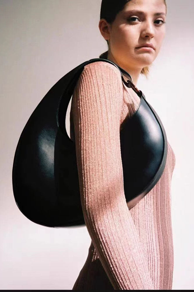 Amora™ Italian Niche Design Crescent Hobo Shoulder Bag