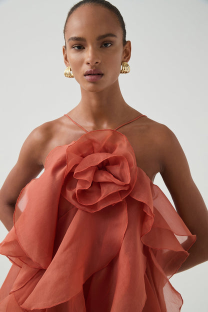 Amora™ Tartar Castle Stacks Maxi Dress