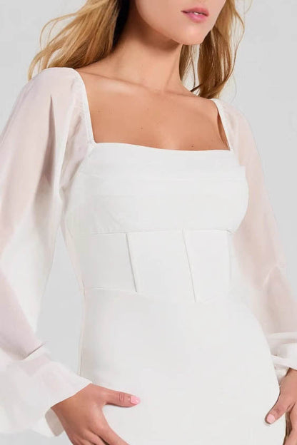 Amora™ Playful in White Mini Dress