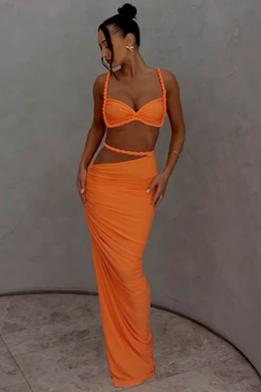 Amora™ Apricot Breeze Skirt Set