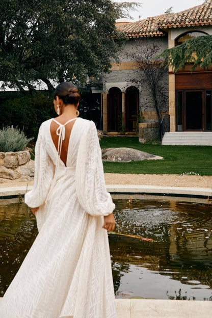 Amora™ Allegory Elsa Cream Maxi Dress