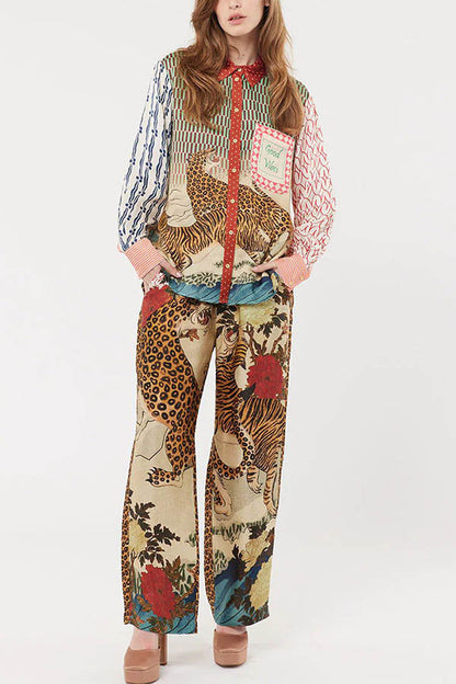 Amora™ Leopard Print Casual Set