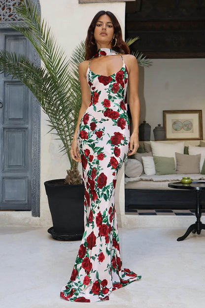 Amora™ Whispers of Spring – Floral V-Neck Dress