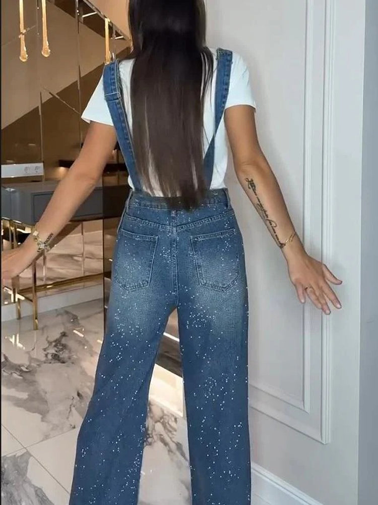 Amora™ Ripped Denim Overalls