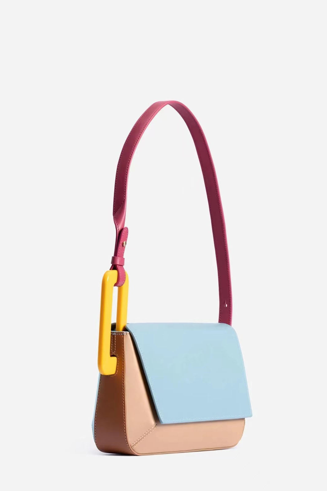 Amora™ Cute Style Trendy Color-Block Patchwork Bag