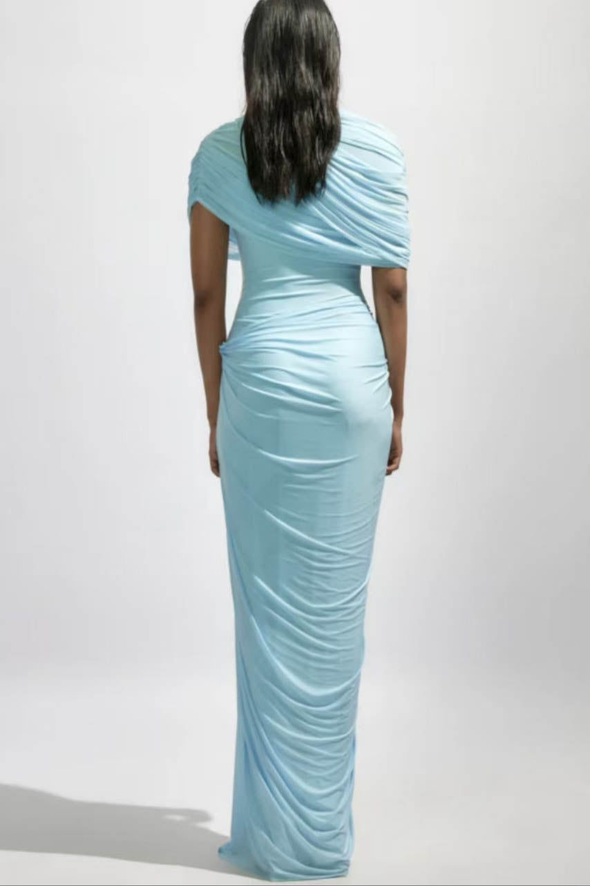 Amora™ Cloud Drape Ruched Wrap Maxi Dress