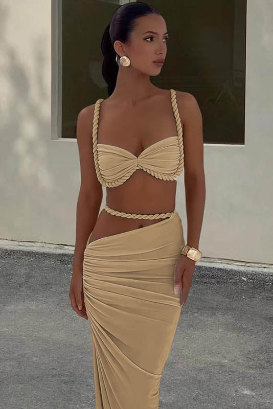 Amora™ Apricot Breeze Skirt Set