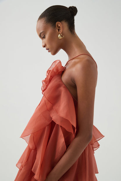 Amora™ Tartar Castle Stacks Maxi Dress