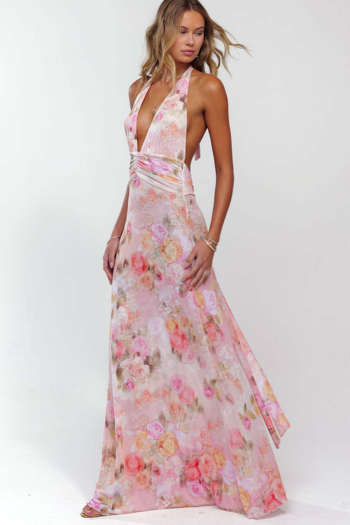 Amora™ Camoni Polka Dot Diary Maxi Dress