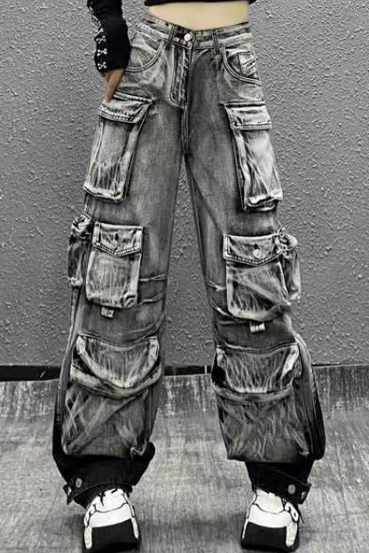 Amora™ Gradient Kargo Paraşütçü Jeanleri