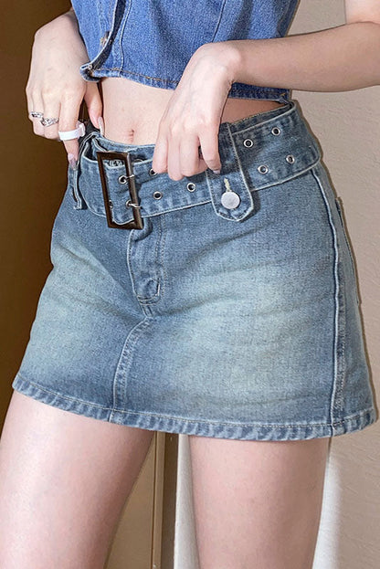 Amora™ Kısa Kot Etek Pantolon