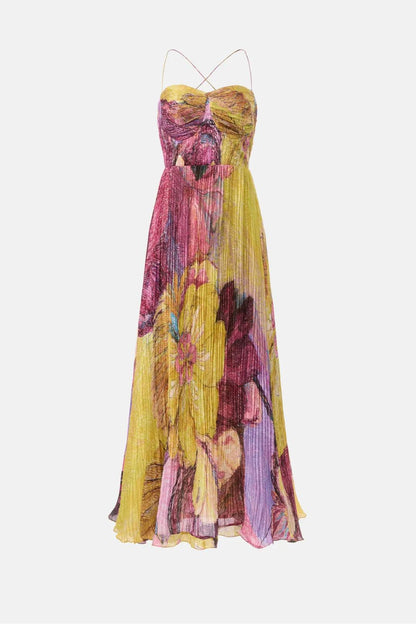 Amora™ Kiara Multicolored Ikat Print Maxi Dress
