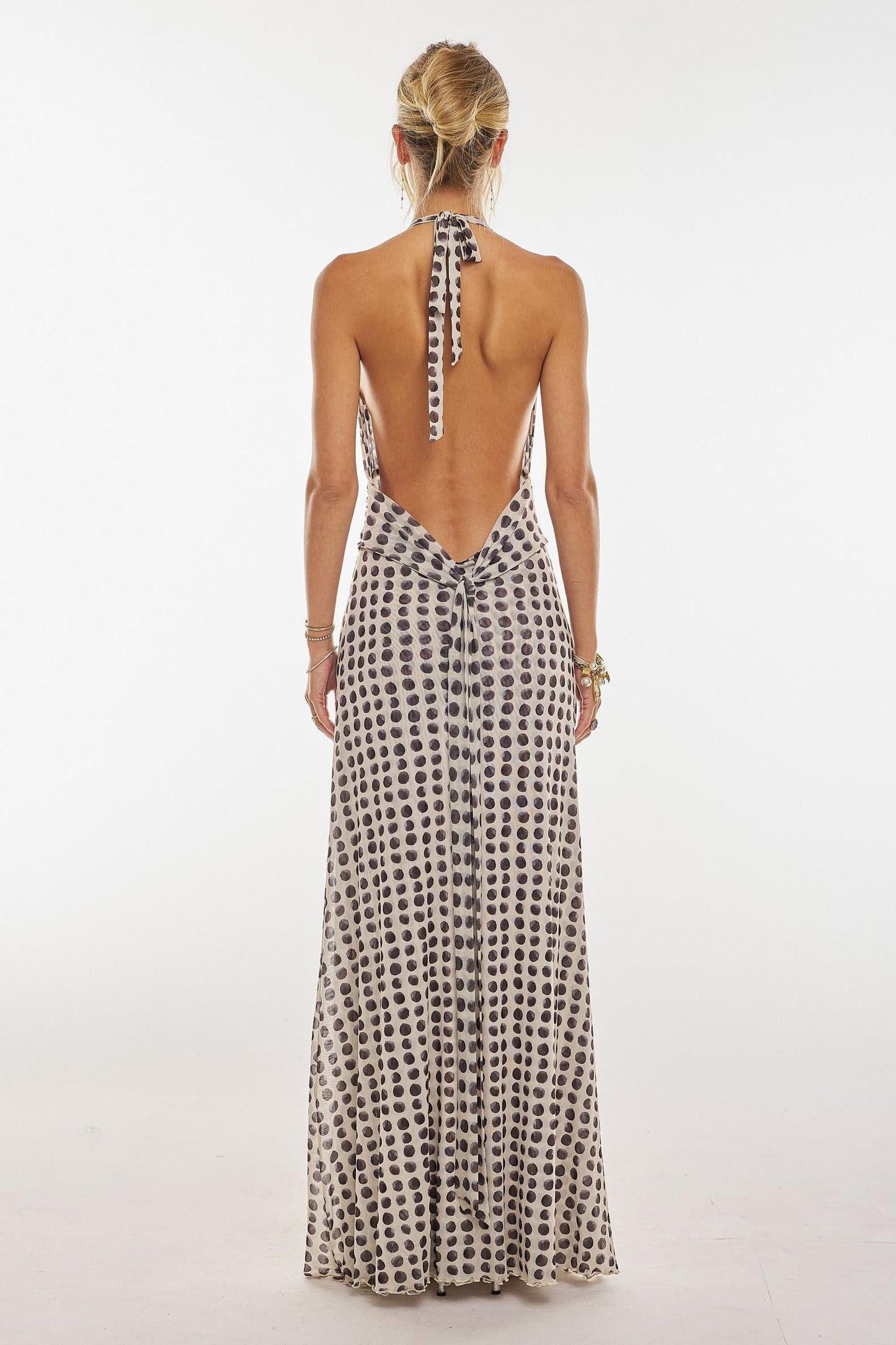 Amora™ Camoni Polka Dot Diary Maxi Dress