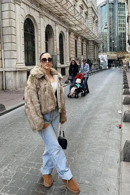 Amora™ Şık Suni Deri Ceket